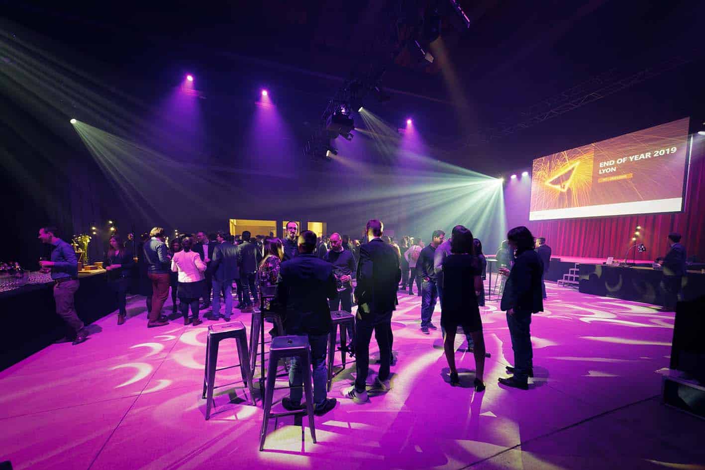 Reportage soirée d'entreprise Lyon — gala anniversaire fête annuelle corporate