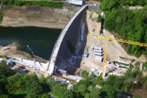 Vue de drone d'un timelapse de chantier - Lyon