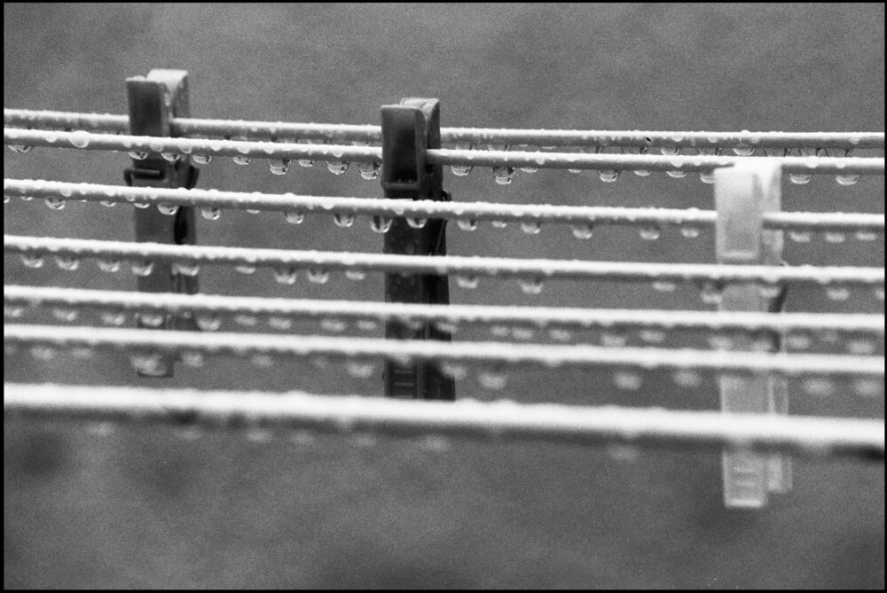 Séchage de tirages noir et blanc au laboratoire argentique, atelier photo à Lyon