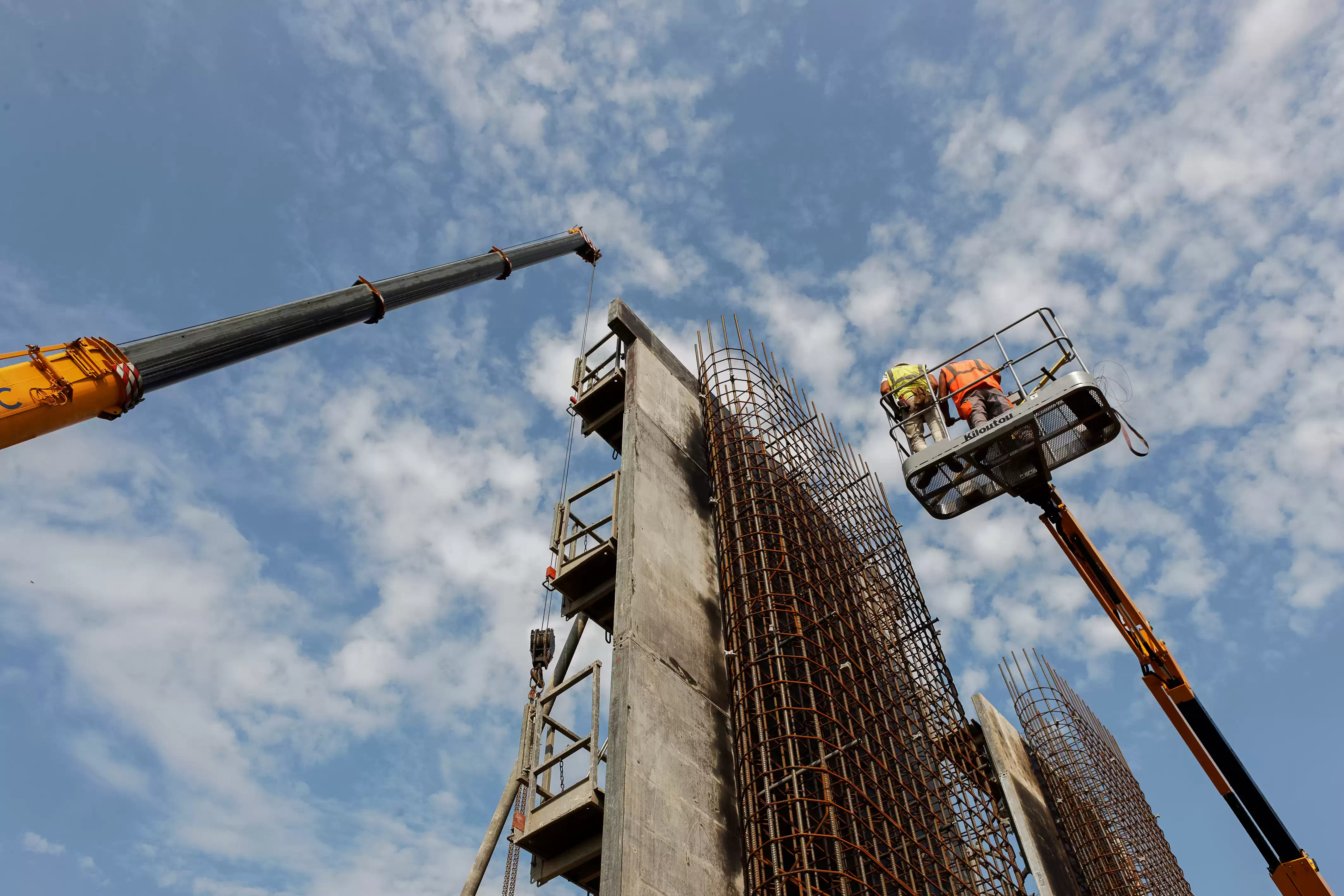 Pont RD51 chantier ouvrage d'art Loire — reportage photographique Romain Rubini BTP 42